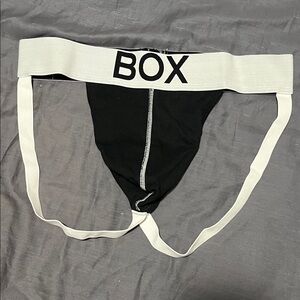 Box Men's Black Jockstrap Underwear
